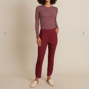 Breezy Marine Layer Alison Pant in Cabernet